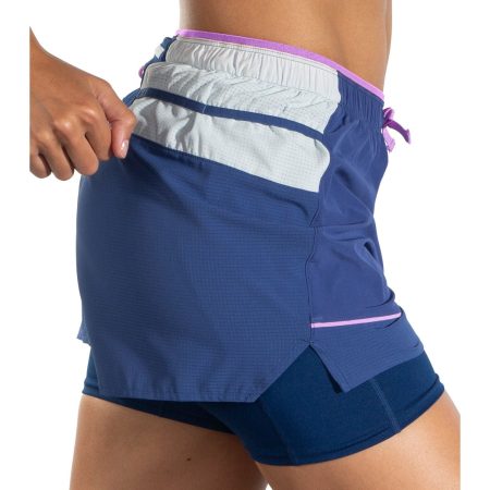 Brooks 3 Inch High Point 2 In 1 Shorts 221611 462 Side