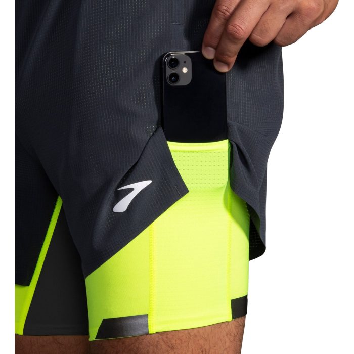 Brooks Run 5 Inch Visible 2 In 1 Shorts 211405 044 Details 2