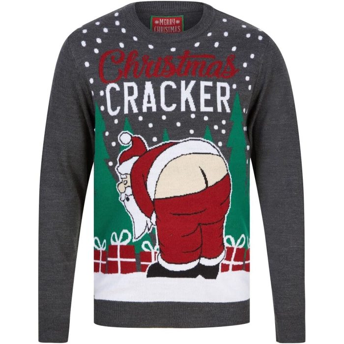 Christmas Cracker Jumper 1A189631 Grey