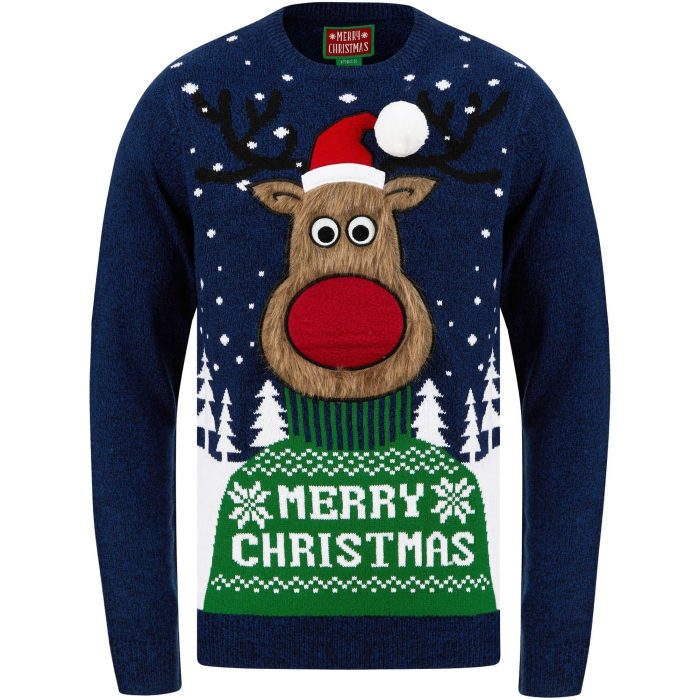 Christmas Merry Deer Jumper 1A17540 INK