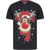 Christmas Rudolph Snowflake Short Sleeve 1C194841 Charcoal