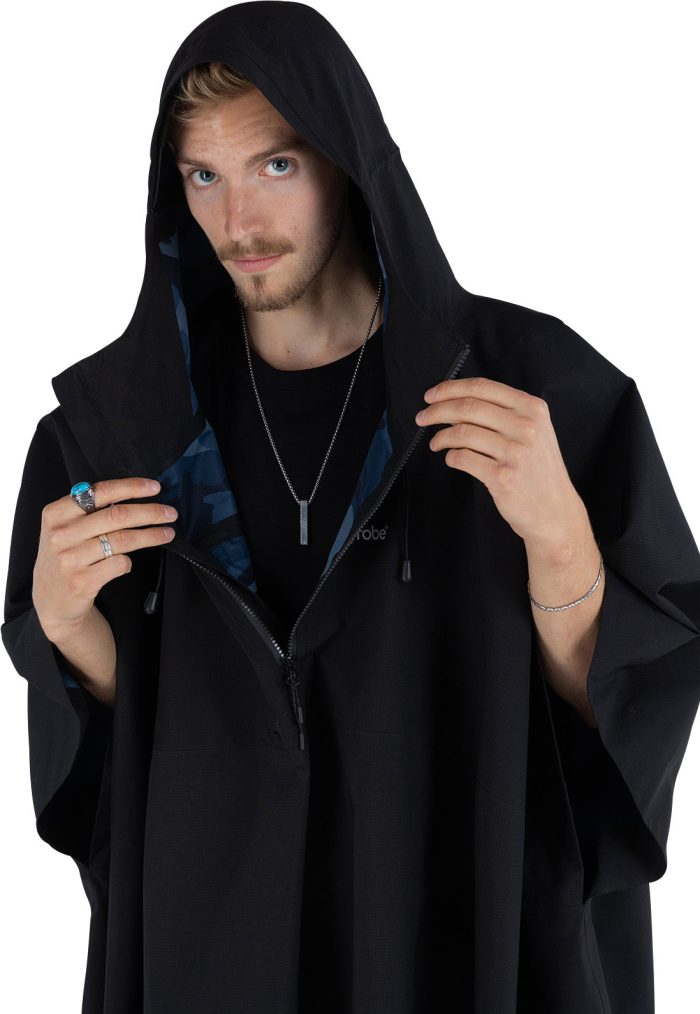 Dryrobe Waterproof Poncho A OS PON BK Details 5