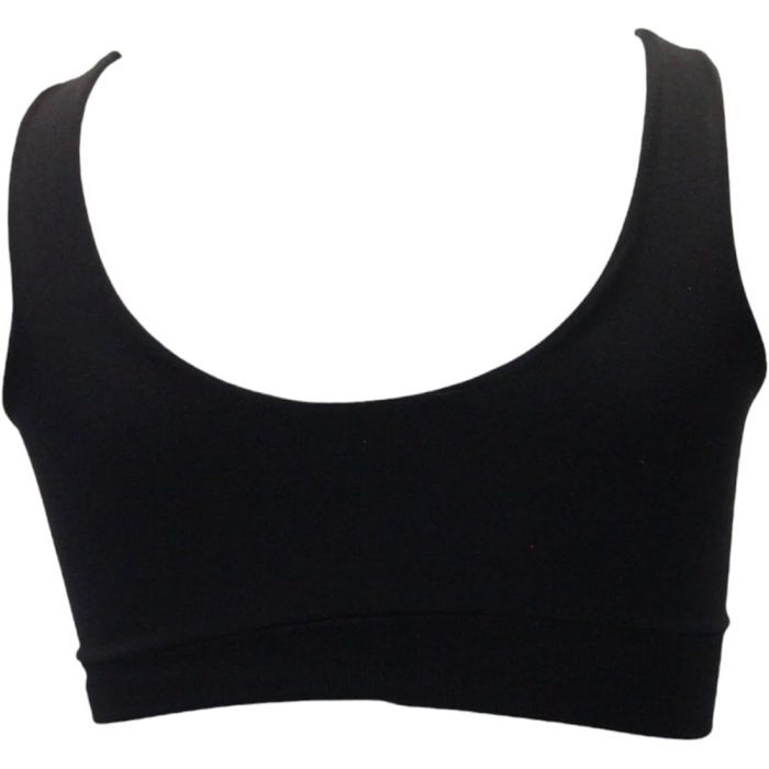 Gymshark Breeze Lightweight Seamless Sports Bra Top GLSB4497 BK Back