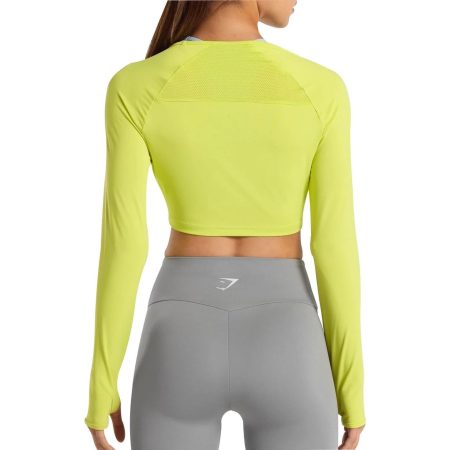 Gymshark Training Crop Long Sleeve B1A3G YBBD BW1 Back 983ac79c 13bd 46b9 ac4c 95a92afb6173