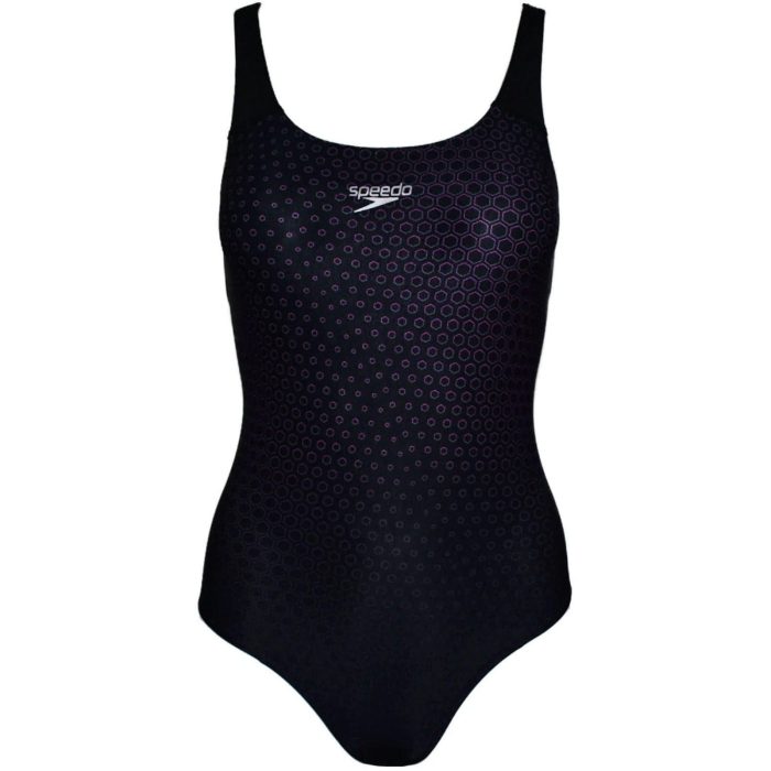 Speedo Digital Placement Powerback Swim Suit 8 06187F644 Front