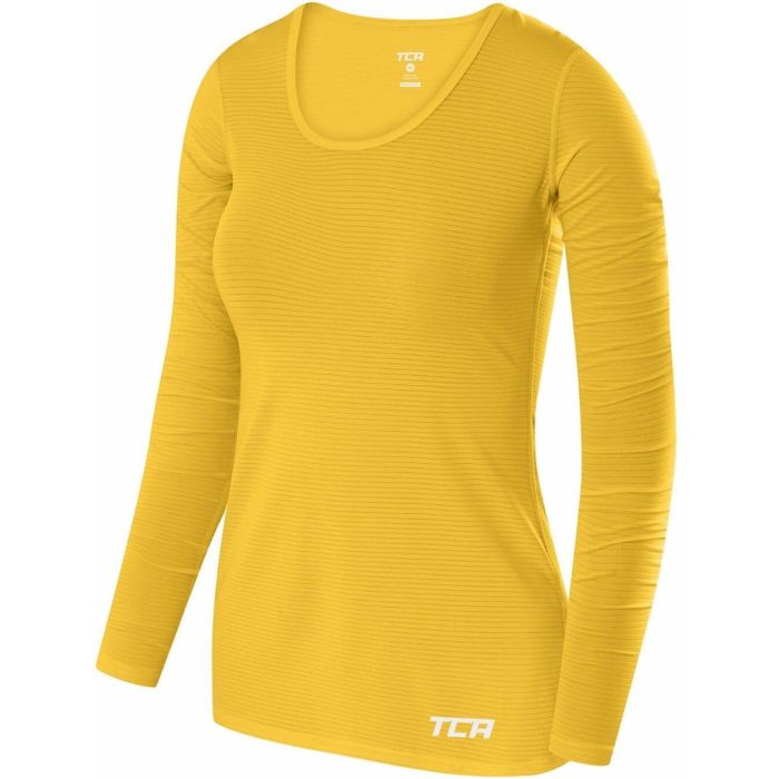 TCA Air Long Sleeve S 33 WOBALS Yellow