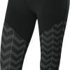 TCA Impulse Printed 3 4 Capri Tights WOCVCA S 25 Black