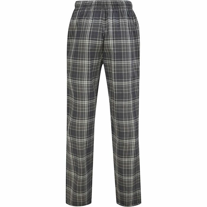 Tokyo Broad Checked Lounge Pants 1Q17033 Grey Back