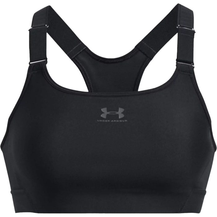 Under Armour HeatGear High Sports Bra 1379195 001 Front