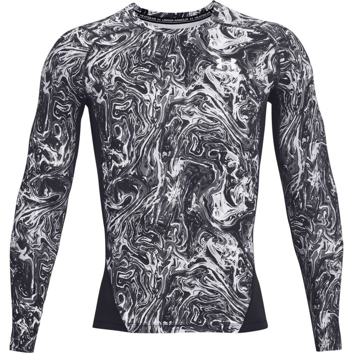 Under Armour HeatGear Printed Compression Long Sleeve 1370325 012 Front