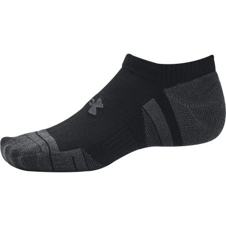 Under Armour Performance 3 Pack No Show Socks 1379503 001 Side