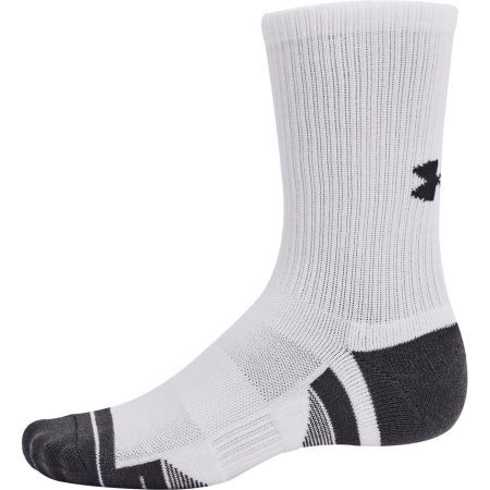 Under Armour Performance Tech 3 Pack Cerw Socks 1379512 100 Side