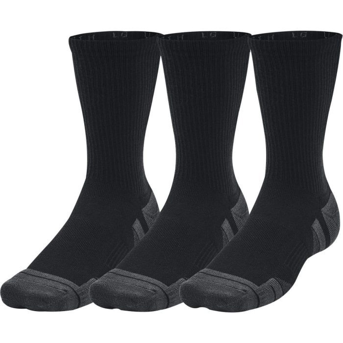 Under Armour Performance Tech 3 Pack Crew Socks 1379512 001