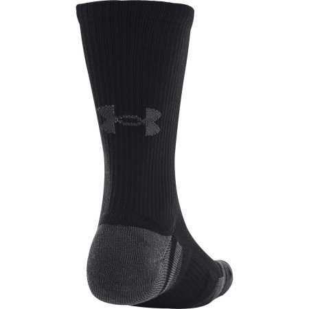 Under Armour Performance Tech 3 Pack Crew Socks 1379512 001 Back