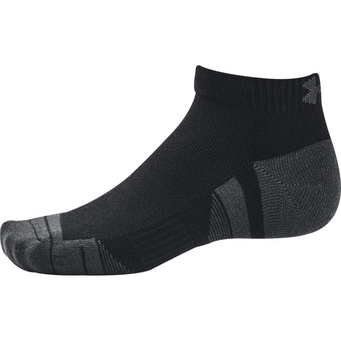 Under Armour Performance Tech 3 Pack Low Cut Socks 1379504 001 Side