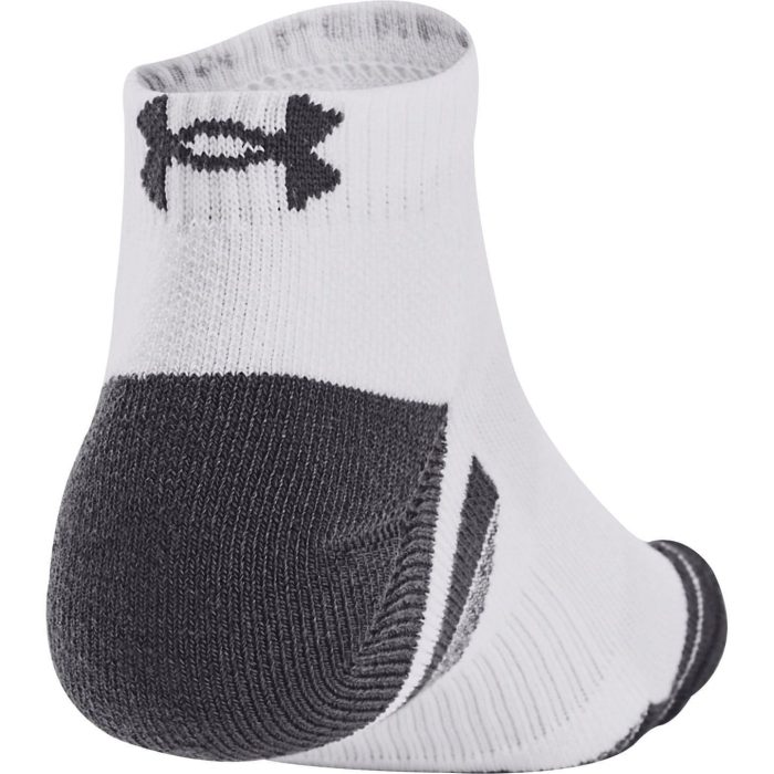 Under Armour Performance Tech 3 Pack Low Cut Socks 1379504 100 Back