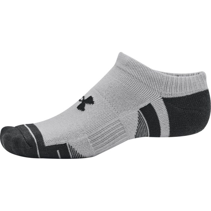 Under Armour Performance Tech 3 Pack No Show Socks 1379503 011 Side