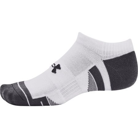 Under Armour Performance Tech 3 Pack No Show Socks 1379503 100 Side