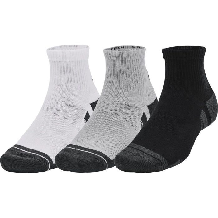 Under Armour Performance Tech 3 Pack Quarter Socks 1379510 011