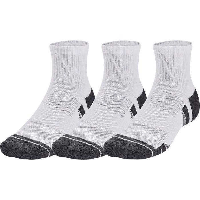 Under Armour Performance Tech 3 Pack Quarter Socks 1379510 100