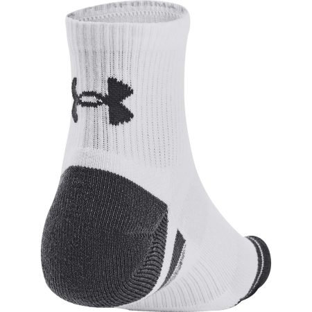 Under Armour Performance Tech 3 Pack Quarter Socks 1379510 100 Back