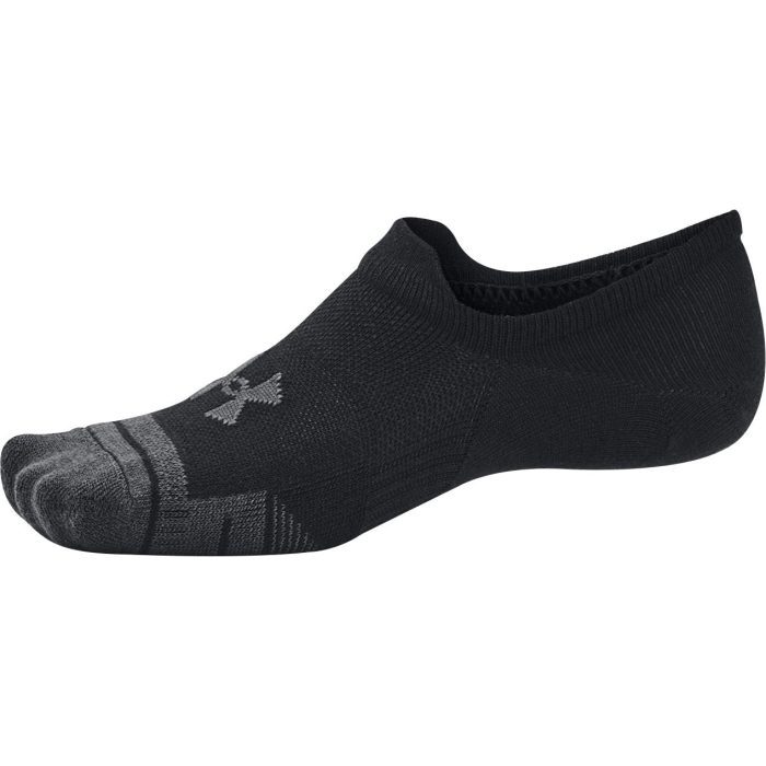 Under Armour Performance Tech 3 Pack Ultra Low Tab Socks 1379502 001 Side