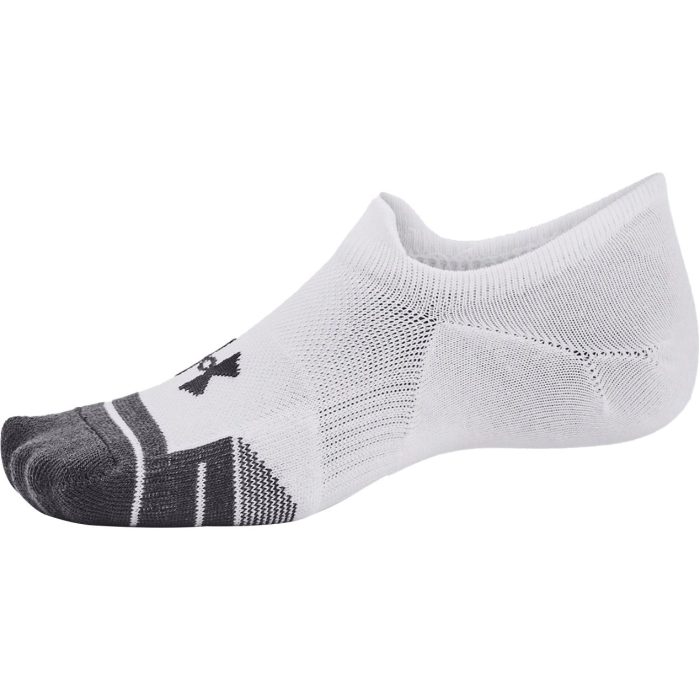 Under Armour Performance Tech 3 Pack Ultra Low Tab Socks 1379502 100 Side