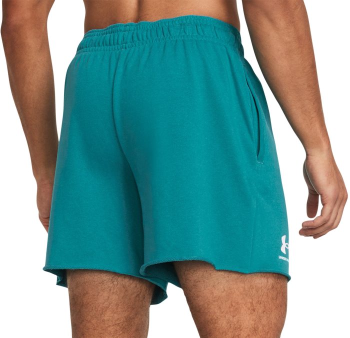 Under Armour Rival Terry 6 Inch Shorts 1382427 464 Back