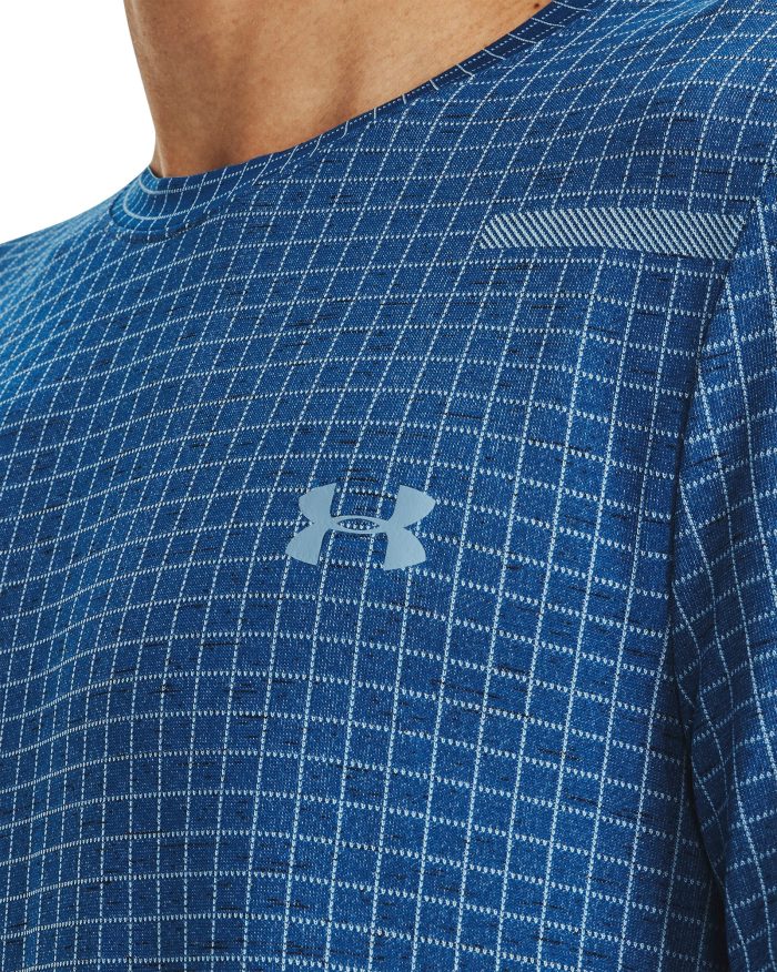 Under Armour Seamless Grid Short Sleeve 1376921 426 Details 1