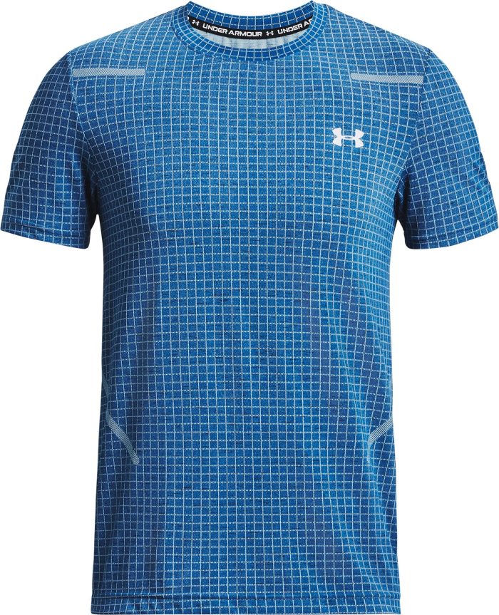 Under Armour Seamless Grid Short Sleeve 1376921 426 Front