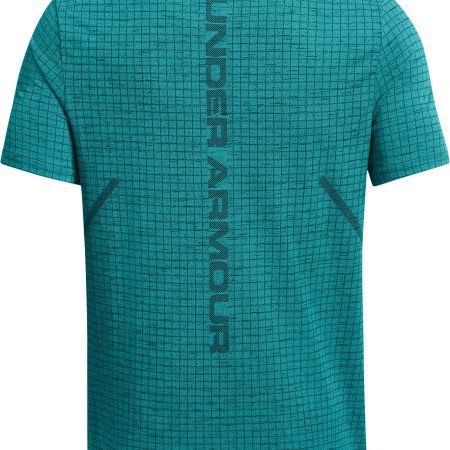 Under Armour Seamless Grid Short Sleeve 1376921 464 Back2