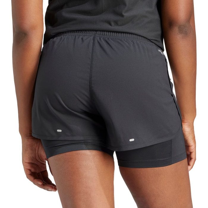 adidas Own The Run 3 Stripes 2 In 1 Shorts IN1445 Back