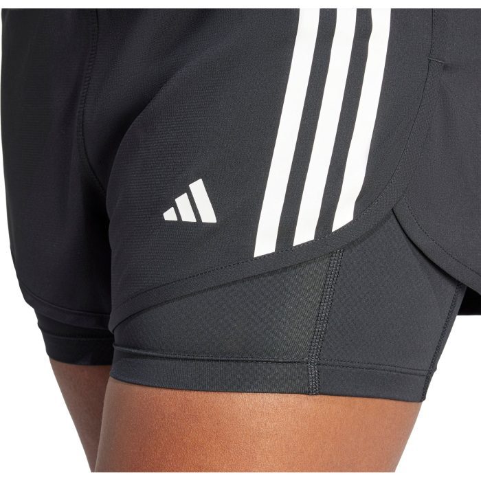 adidas Own The Run 3 Stripes 2 In 1 Shorts IN1445 Details 3