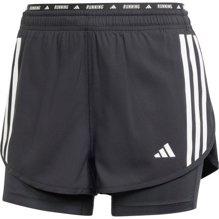 adidas Own The Run 3 Stripes 2 In 1 Shorts IN1445 Front