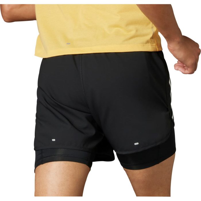 adidas Own The Run 3Stripes 2 In 1 Shorts IQ3808 Back