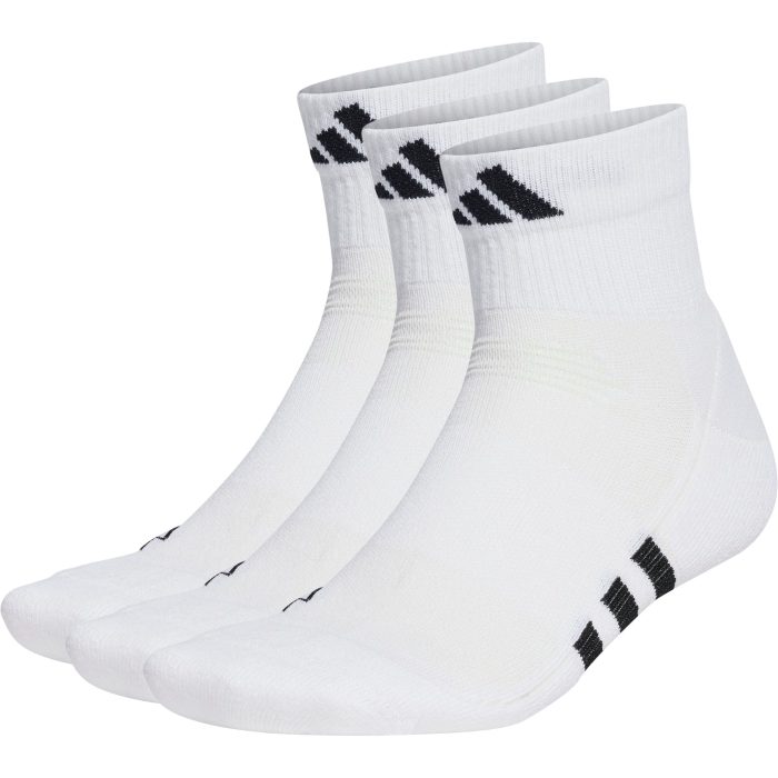 adidas Performance Cushioned 3 Pack Mid Cut Socks HT3450