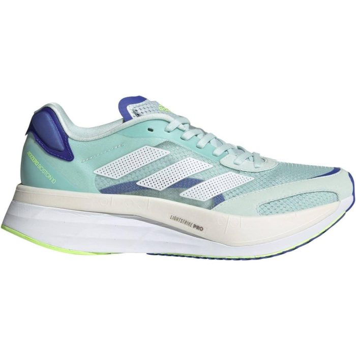 adidas adizero boston 10 boost womens running shoes green 28557175095504