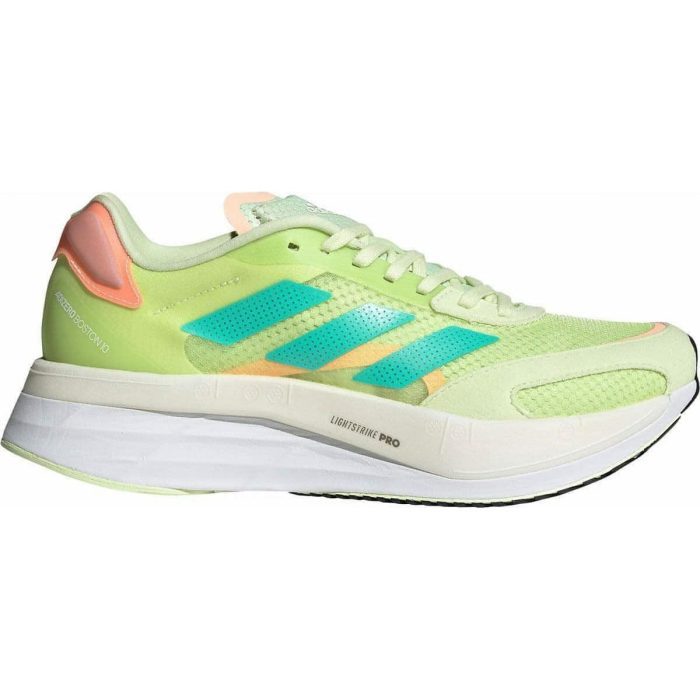 adidas adizero boston 10 womens running shoes yellow 30091705417936