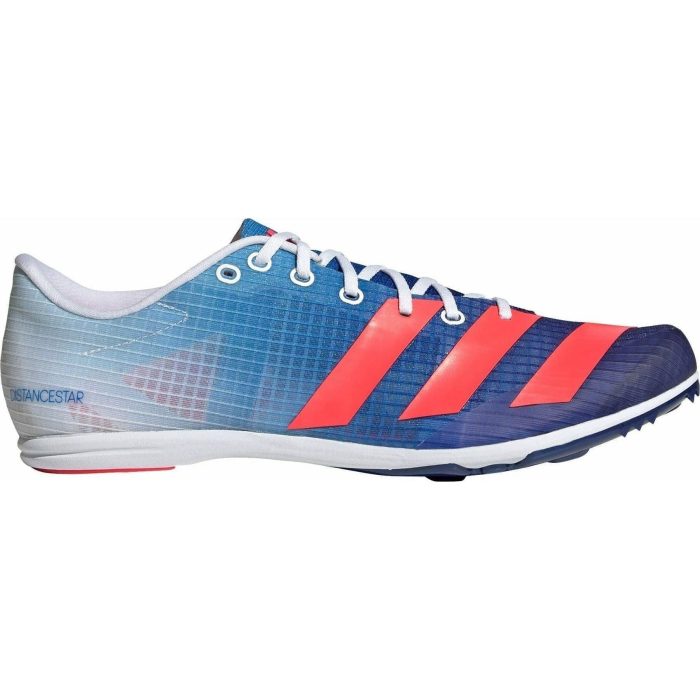 adidas distancestar mens running spikes blue 37219404579024