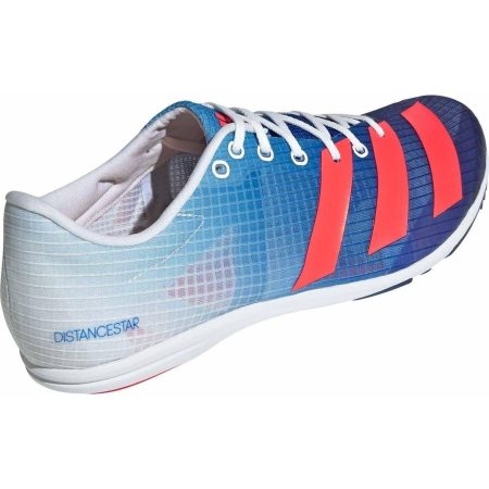 adidas distancestar mens running spikes blue 37219404710096