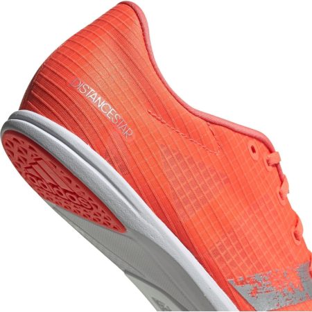 adidas distancestar mens running spikes orange 28823552458960