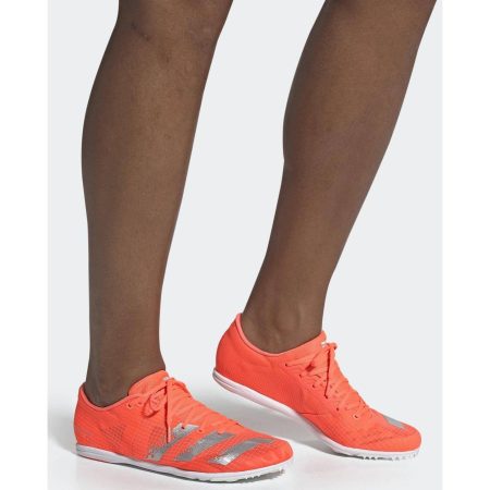 adidas distancestar mens running spikes orange 29618367693008