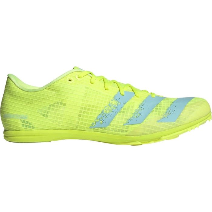 adidas distancestar mens running spikes yellow 28547637903568