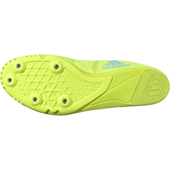 adidas distancestar mens running spikes yellow 28547637936336