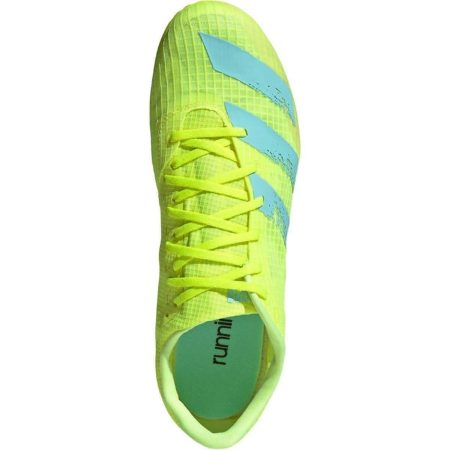 adidas distancestar mens running spikes yellow 28547638001872