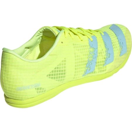 adidas distancestar mens running spikes yellow 28547638034640