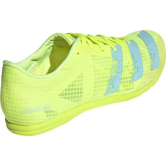 adidas distancestar mens running spikes yellow 28547638034640