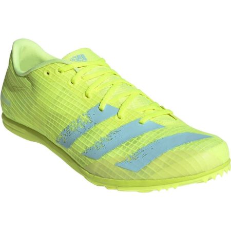 adidas distancestar mens running spikes yellow 28547638132944