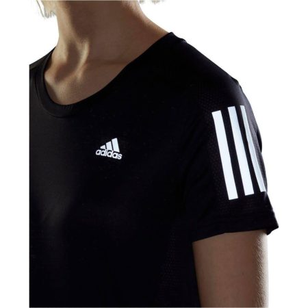 adidas own the run short sleeve womens running top black 28558181335248