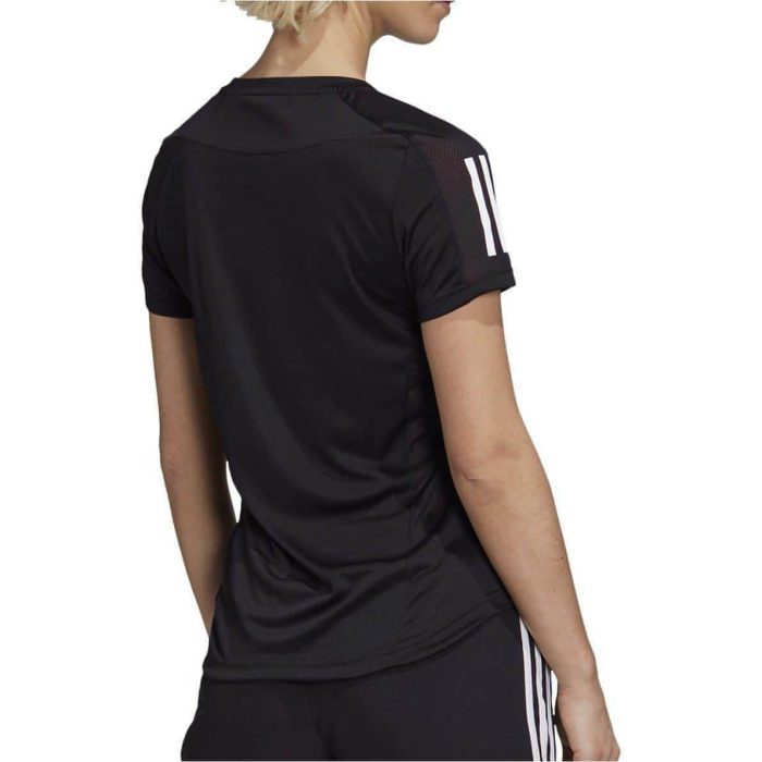 adidas own the run short sleeve womens running top black 29602178171088